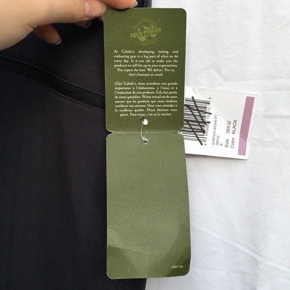 NWT 38 X 32 Cabela’s Men’s Stretch Woven Carbondale Pants Outerwear Outdoors - Picture 4 of 10